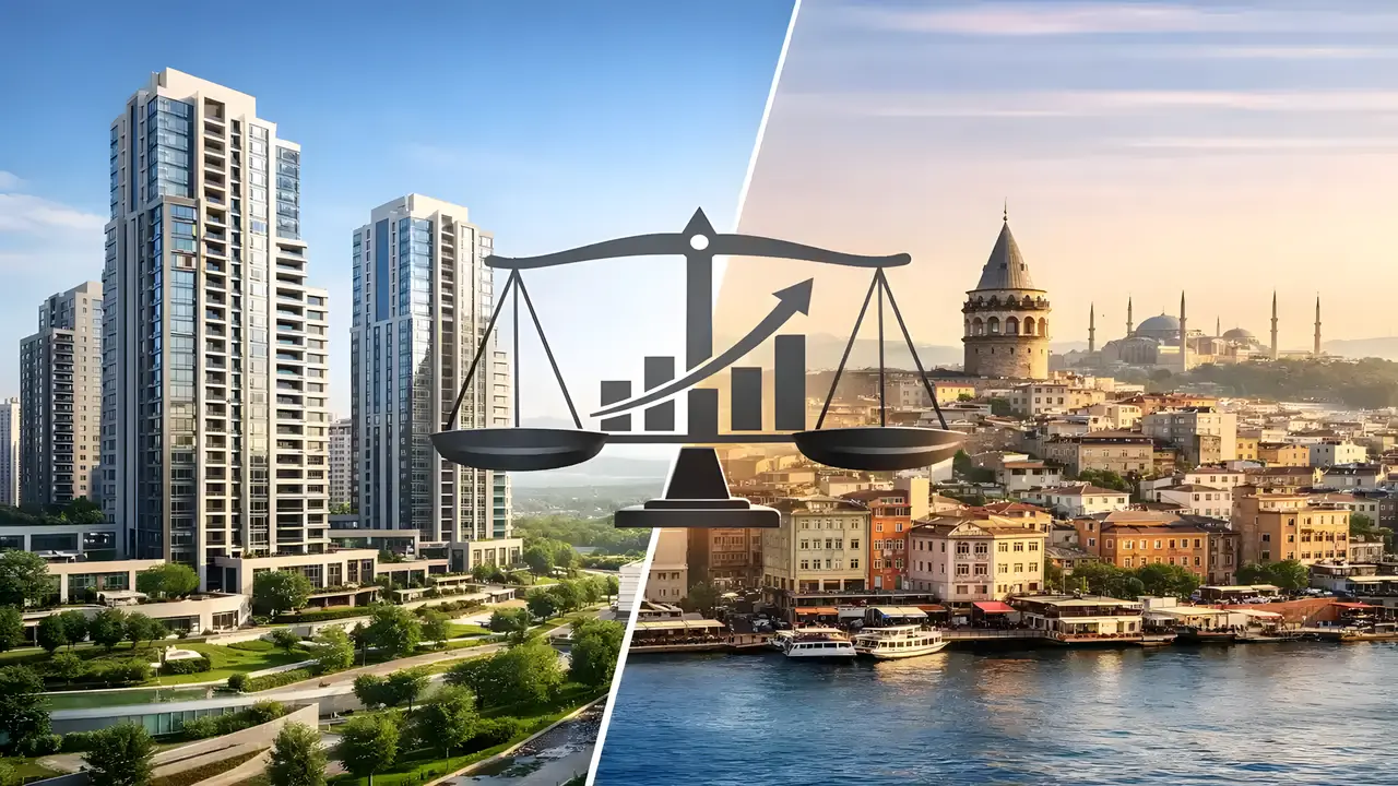 Başakşehir ile İstanbul Bölgeleri Arasında Daire Fiyatlarının Karşılaştırılması