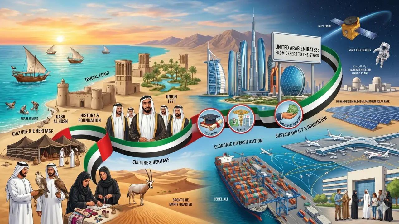 The United Arab Emirates From the Desert to Space
