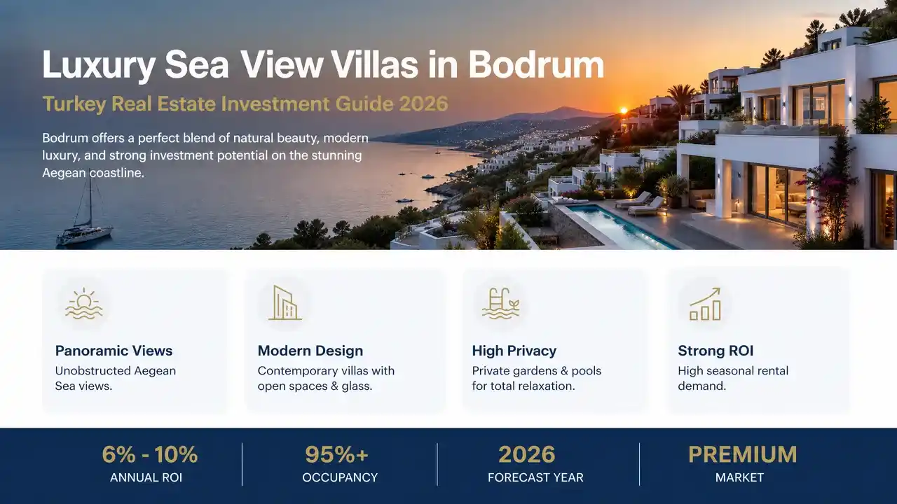 Bodrum’da Satılık Lüks Villalar ve Deniz Manzaralı Seçenekler